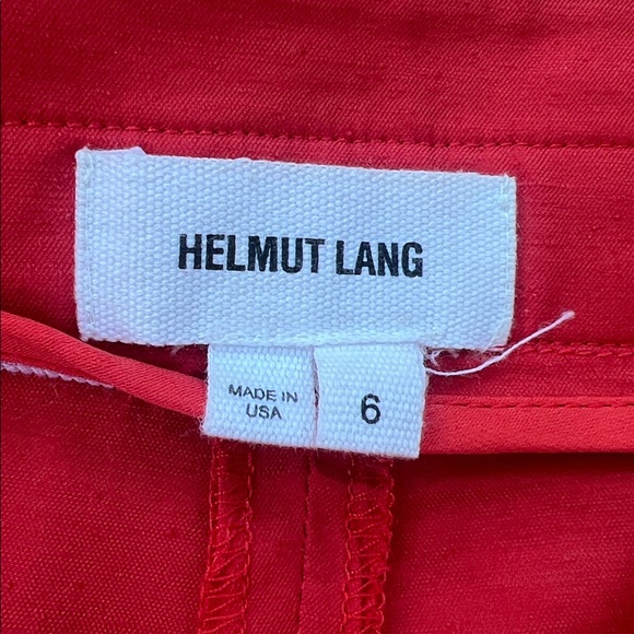 Helmut Lang Women's 2402 Silk Blend Tie Waist Ankle Pants Size 6 - Picture 10 of 10